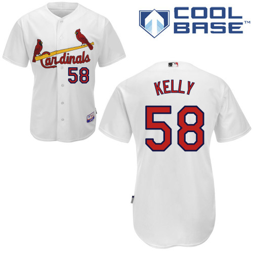 Joe Kelly #58 mlb Jersey-St Louis Cardinals Women's Authentic Home White Cool Base Baseball Jersey
